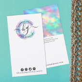 DIY Earring Jewelry Bow Card Rainbow Pastel Swash Visitenkarte