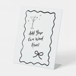 DIY Editable Wavy Border Sign - Hinzufügen von eig Sockelschild