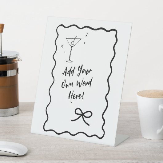 DIY Editable Wavy Border Sign - Hinzufügen von eig Sockelschild (In SItu)