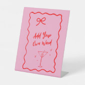 DIY Editable Wavy Border Sign - Hinzufügen von eig Sockelschild (Vorderseite)