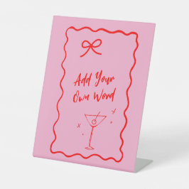 DIY Editable Wavy Border Sign - Hinzufügen von eig Sockelschild