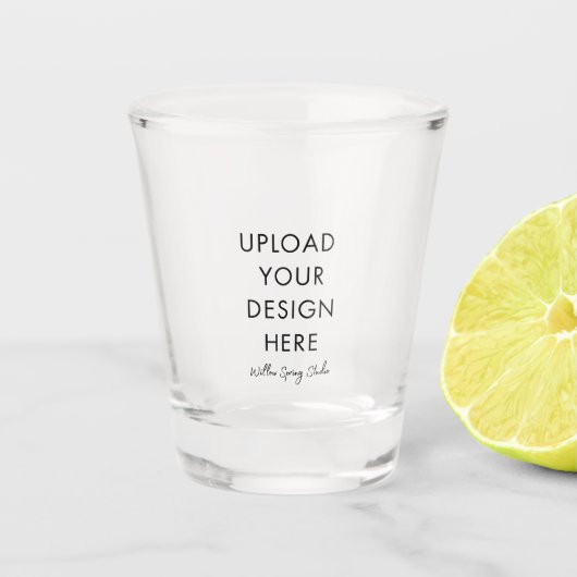 DIY eigenes Design hinzufügen  Schnapsglas (Vorderseite)