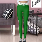 DIY Elegant Faith Base Bible Verse On Classy Green Leggings