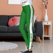 DIY Elegant Faith Base Bible Verse On Classy Green Leggings