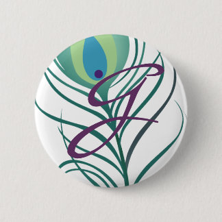 DIY Elegant Peacock Feather Button