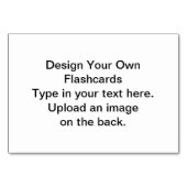 DIY - Entwerfen Sie Ihre eigenen Lesekarten Tischnummer (Vorderseite)