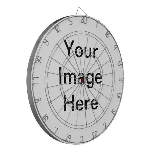 DIY entwirft Ihr eigenes Zazzle-Geschenkstück Dartscheibe (Vorderseite Links)