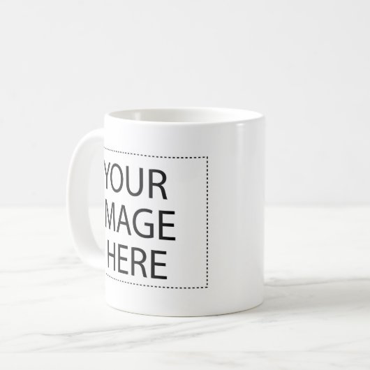 DIY entwirft Ihr eigenes Zazzle-Geschenkstück Kaffeetasse (Vorderseite Links)
