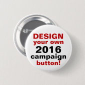 DIY Entwurf Ihr eigenes Kampagnen-Knopf-Button Button (Vorne & Hinten)
