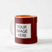 DIY Entwurf Ihr eigenes kastanienbraunes und Zweifarbige Tasse (Vorderseite Links)