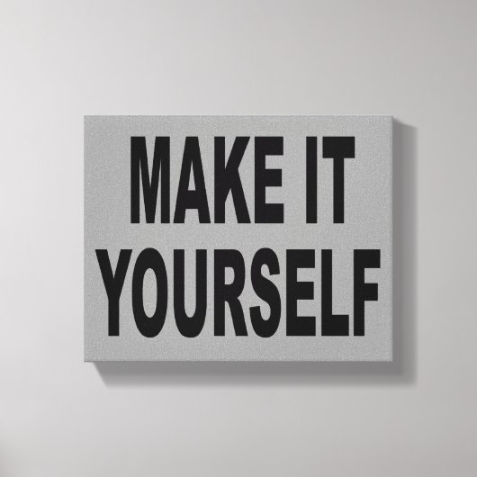 DIY erstellen Sie Ihr eigenes handgefertigtes Canv Leinwanddruck (Vorderseite)