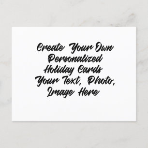 DIY erstellen Sie Ihr eigenes Personalisierte Feiertagspostkarte