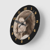 DIY erstellen Sie Ihr eigenes Schwarz | PERSONALIS Runde Wanduhr (Winkel)