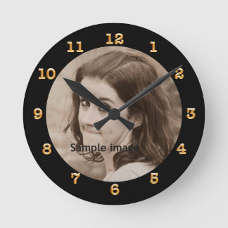DIY erstellen Sie Ihr eigenes Schwarz | PERSONALIS Runde Wanduhr