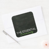 DIY-Etikett Quadratischer Aufkleber (Umschlag)