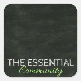 DIY-Etikett Quadratischer Aufkleber