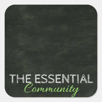 DIY-Etikett Quadratischer Aufkleber