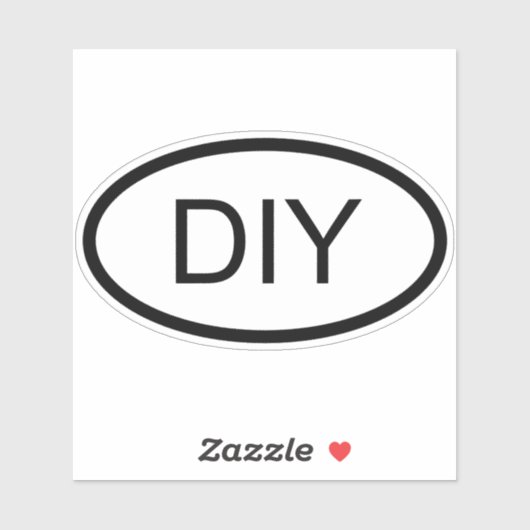 DIY Euro Style Oval Form Aufkleber (Blatt)