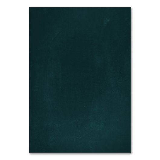 DIY Falted Emerald Green Rose Gold Platzkarten Tischnummer (Rückseite)