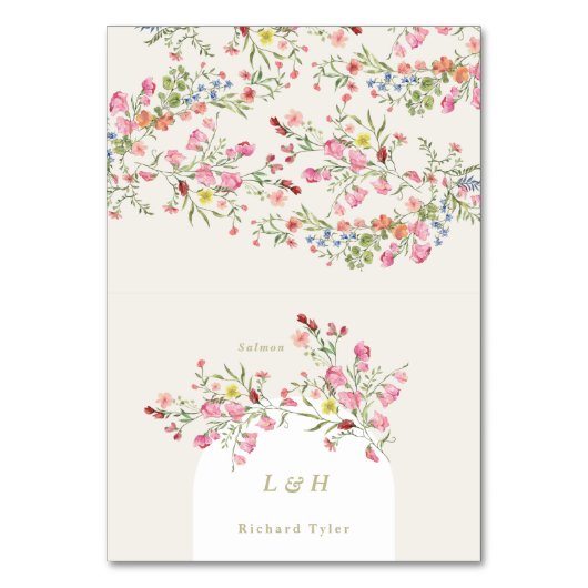 DIY Faltenbalg Platzkarte Tischnummer (Vorderseite)