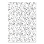 DIY Faltflorale Kräne Monogramm-Platzkarte Tischnummer (Rückseite)