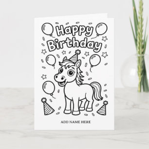 DIY-Farbbastelkarte zum Geburtstag mit gefaltetem Karte