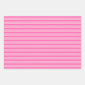 DIY-Farbbilder für mehrere Streifen 2 Ton Rosa Geschenkpapier Set (Vorderseite 2)