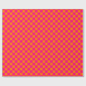 DIY-Farben-Check-Checkerboard-Hochformat Himbeer O Geschenkpapier (Flach)