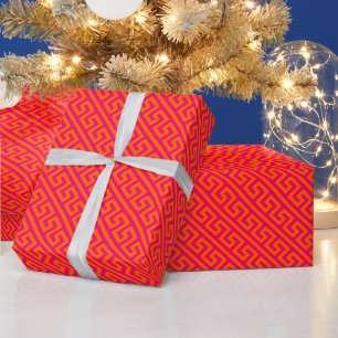 DIY-Farben Diag Griechischer Schlüssel Groß SV Him Geschenkpapier