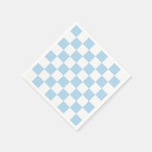 DIY-Farben - Hellblau-weißes Karomuster Serviette (Ecke)
