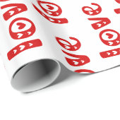 DIY Farben LOVE mit Herzen Text #2 Weiß Rot Geschenkpapier (Rolleneckpunkt)