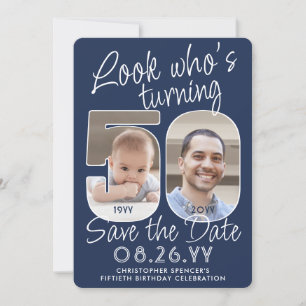 DIY-Farben • Schau mal, wer 50 Geburtstagsfeier 2  Save The Date