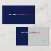 DIY Farben+Schriftart Visitenkarte (Vorne/Hinten)