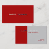 DIY-Farben+Schriftart-Visitenkarte Visitenkarte (Vorne/Hinten)