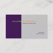 DIY-Farben+Schriftart-Visitenkarte Visitenkarte (Rückseite)