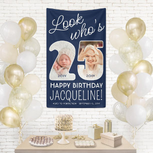DIY-Farben • Wer hat Geburtstag? 25. Geburtstagsfe Banner