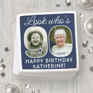 DIY-Farben • Wer hat Geburtstag? 90. Geburtstagsfe Serviette