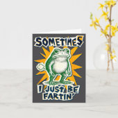 DIY Fartin Sometimes Collage I Just Frog Poster Karte (Gelbe Blume)