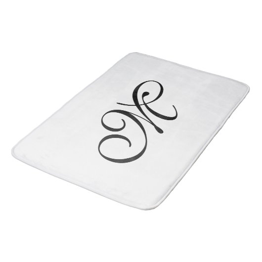 DIY - Fertigen Sie Ihr Monogramm, Bild u. Ideen Badematte (Schrägansicht)