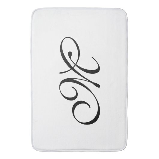 DIY - Fertigen Sie Ihr Monogramm, Bild u. Ideen Badematte (Vorderseite Vertikal)
