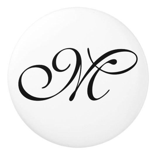 DIY - Fertigen Sie Ihr Monogramm u. Ideen Keramikknauf (Vorderseite)