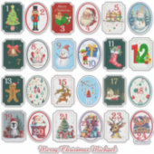 DIY Festive Advent Calendar Aufkleber (Vorderseite)