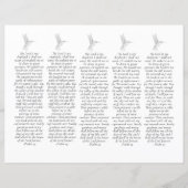 DIY Foto Beileid Beerdigung Gebet Lesezeichen (Rückseite)