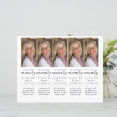 DIY Foto Beileid Beerdigung Gebet Lesezeichen (Stehend Vorderseite)