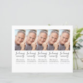 DIY Foto Beileid Beerdigung Gebet Lesezeichen (Stehend Vorderseite)