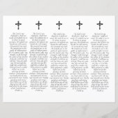 DIY Foto Beileid Beerdigung Gebet Lesezeichen (Rückseite)