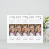 DIY Foto Beileid Beerdigung Gebet Lesezeichen (Stehend Vorderseite)