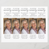 DIY Foto Beileid Beerdigung Gebet Lesezeichen (Vorderseite)