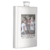 DIY Foto bester Vater je Väter von Kindern Flachmann (Rechts)