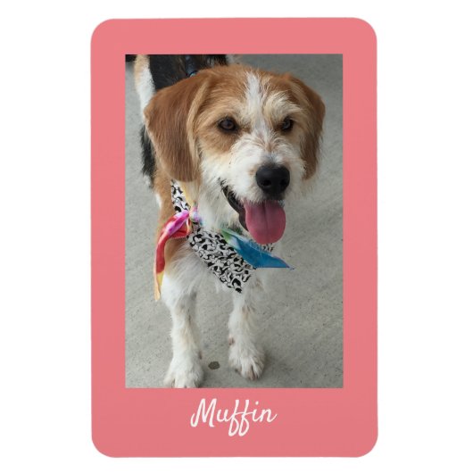 DIY Foto- oder Kindername des Hauses, Korallen Magnet (Vertikal)